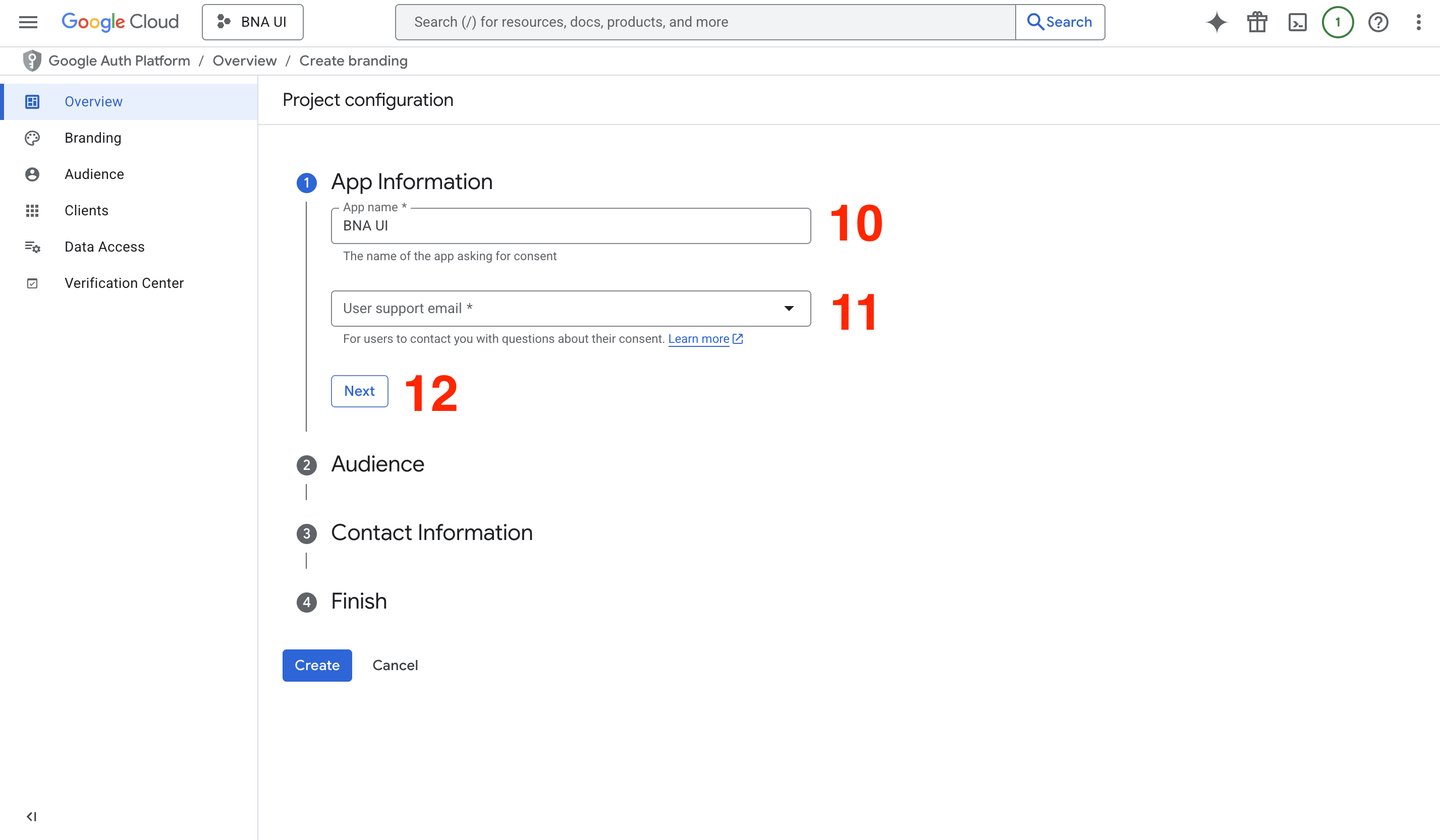Configuring test users for the OAuth consent screen